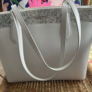 Kate Spade flash glitter tote